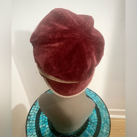 Vintage Liz Claiborne Corduroy Pageboy Hat - Rare Colour Combo - Picture 4 of 16